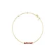 Zapestnica iz srebra prevlečenega z zlatom Design Letters