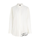 Karl Lagerfeld Bluza kremna/črna