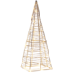 Beliani Zunanje božično drevo z LED osvetlitvijo 60 cm srebrno PUKSALA