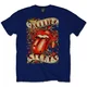 The Rolling Stones Tongue & Stars Navy Blue L Majica