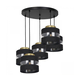 Luster na sajli HAVARD 5xE27/60W/230V crna/mesing okrugao