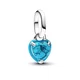 Pandora Srebrni mini obesek Turkizno srce Me 793827C01