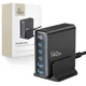 Tech-protect DC140W-GAN 5-PORTNI NAMIZNI POLNILEC PD140W/QC3.0 ČRNEGA RAZLIČJA