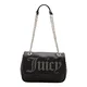 Juicy Couture Torba za čez ramo črna/srebrna