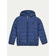 Guess Puhovke HOODED LS PADDED PUFFER W ZIP Modra