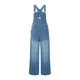 Imily Bela Kavbojke z naramnicami moder denim