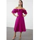 Trendyol Milla Ženska haljina TPRSS24EL00253, Roze