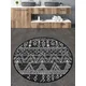 Lessentiel Maison Kupatilski otirač Straordinario, 100cm, Crno-beli