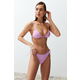 Trendyol Pink Triangle Tie Premium Fabric Regular Bikini Set
