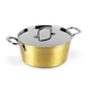 Kozica z marmorno površino in pokrovom iz nerjavnega jekla Hammered Gold 26cm 55600