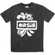 Oasis Majica Logo Splat Stone Wash Unisex Charcoal Grey S