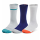 Čarape za tenis Under Armour Kids HeatGear 3P Crew Socks - sonar blue/white/light blue