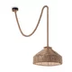 Ideal Lux - Lestenec na vrvici CANAPA 1xE27/15W/230V pr. 41 cm rjava