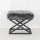 Atelier del Sofa Tabure 50x42x40cm, Crno-Sivo