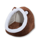 GO GIFT cat bed - brown-white - 40x45x34 cm