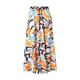 Womens satin midi skirt AOP magicmangoabstract