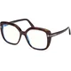 Tom Ford Okvir za naočare Blue block 0FT6043-B 5253, Braon