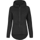 Womens Polar Fleece Zip-Up Hoodie in Black