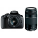 Canon EOS 2000D  18-55 IS II  75-300 KIT Black DSLR Digitalni fotoaparat s dva objektiva EF-S 18-55mm f/3.5-5.6 i EF 75-300mm f/4-5.6 III 2728C031AA 2728C031AA
