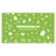Swimaholic swimming world microfibre towel green
