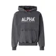 ALPHA INDUSTRIES Majica Stencil črna/bela