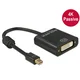 Delock Adapter mini Displayport 1.2 moški > DVI ženski 4K pasivni črn