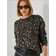 Bianco Lucci Pulover Pullover temno siva