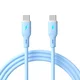 Akyga Kabel USB tipa C / USB tipa C 1m AK-USB-68 60W silikonski moder