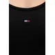 Tommy Jeans Poletna obleka Racerback DW0DW22329 Črna Slim Fit