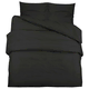 Set posteljine za poplun crni 220x240 cm lagana mikrovlakna