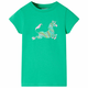vidaXL Otroška majica s kratkimi rokavi zelena 140, (21036967)