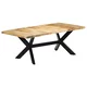 vidaXL Jedilna miza 200x100x75 cm trden mangov les