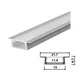 Set aluminijumski profil za LED trake 2m 21.7x6.7 ( LPR-618/2-SET )
