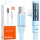 Mcdodo MCDODO KOTNI PLOŠČATI KABEL USB-C LIGHTNING 36W ZA IPHONE 13 14 MODER 2M