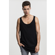Loose Tank with long shape and open edge black