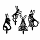 WALLXPERT Rabbits