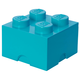LEGO spremnik BRICK 4 AZUR PLAVI ROOM40031743