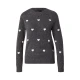 VERO MODA Pulover VMDOFFY INTARSIA temno siva/bela