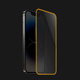 Zaščitno kaljeno steklo z okvirjem, ki se sveti v temi za Samsung Galaxy A50 A505F - Oranžna