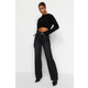 Trendyol Black High Waist Wide Leg Jeans