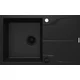 Deante ZQN N11F Granitna sudopera Andante flush 78/BL/O, Crna