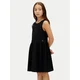 Calvin Klein Jeans Poletna obleka LVCKSJH01G Črna Regular Fit