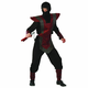 TomatShop Temno rdeča ninja odrasli kostum, XL
