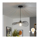 Brilagi - LED luster na sajli CERIA WIRE 1xE27/40W/230V 40x56 cm crna