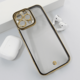 Maska za telefon Luxury Crystal Clear za iPhone 16, Zelena