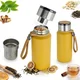 shumee Termo potovalna skodelica iz jekla 650 ml za kavo, čaj, vodo + cedilo