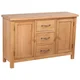 vidaXL Komoda s 3 predali 110x33,5x70 cm hrastovina velika