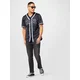 Karl Kani Majica Serif Pinstripe Baseball 6033360 Črna Relaxed Fit