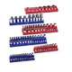 VEVOR Set organizatorjev za vtičnice 6-delni magnetni nosilec 380x89x39 mm modra rdeča
