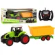 Daljinsko voden RC traktor s prikolico 1:16 daljinsko voden zelen